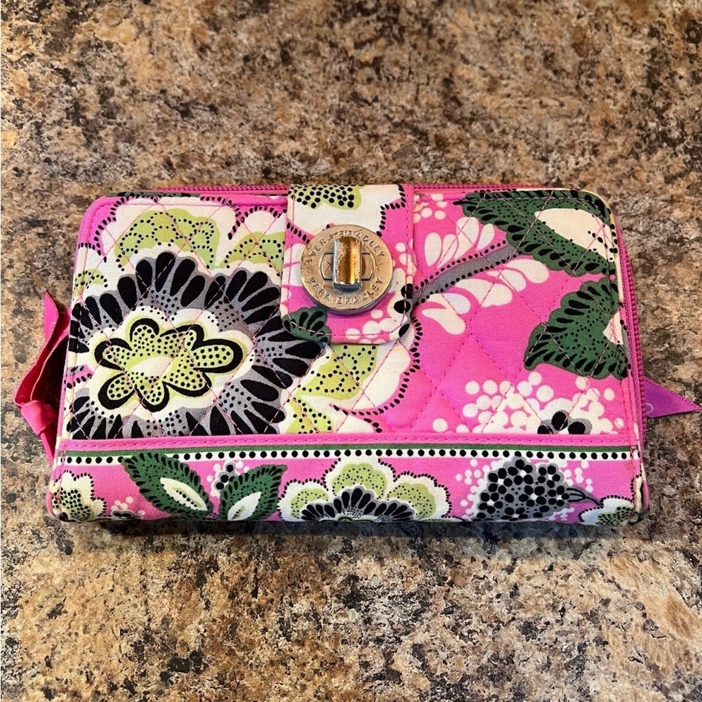 Vera Bradley Pink Floral Print Wallet
